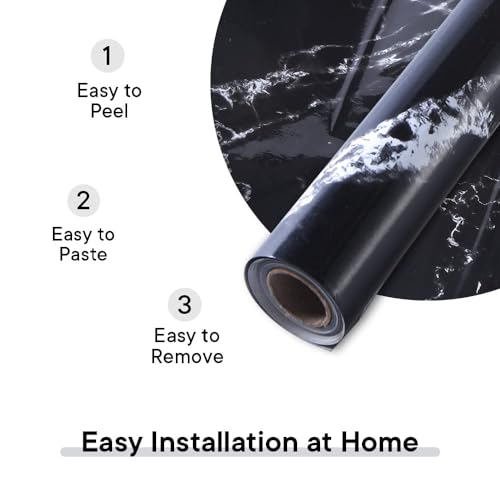 Image of Kuber Industries Marble Design Wall sticker for Walls | Marble Pattern | Easy to Peel, Stick & Remove DIY Wallpaper | Suitable on All Walls | Pack of 2 Rolls,60 cm x 300 cm