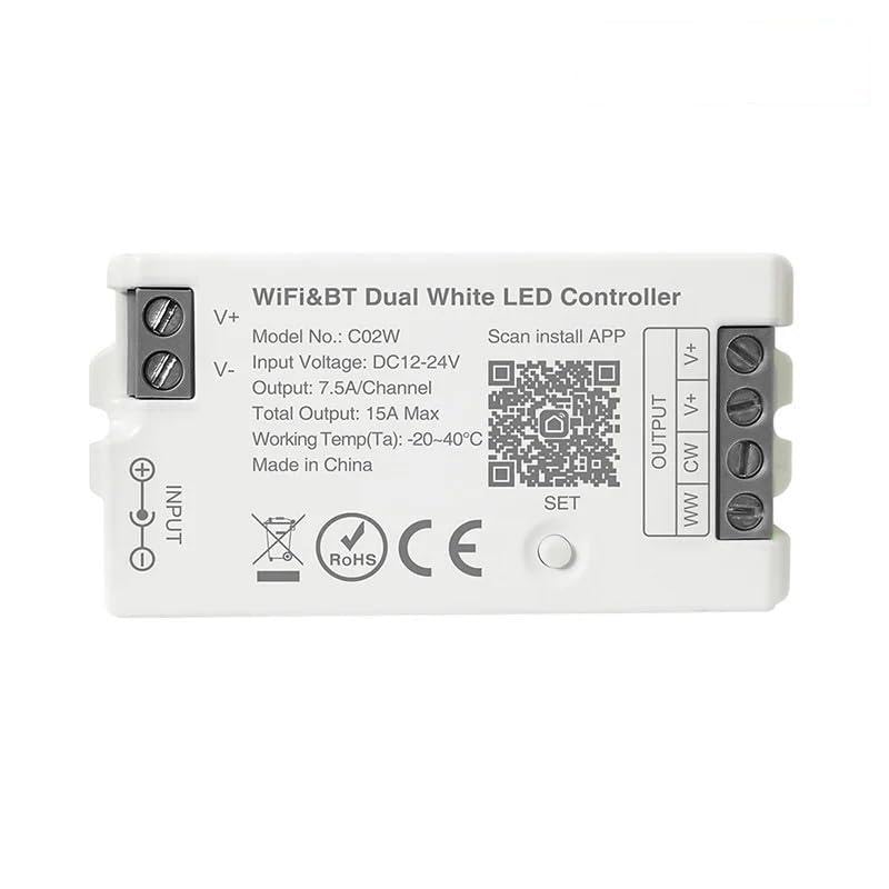 Fosingut C02W WiFi Bluetooth CCT LED Strip Control, 2700K-6500K Dimmable — image 1