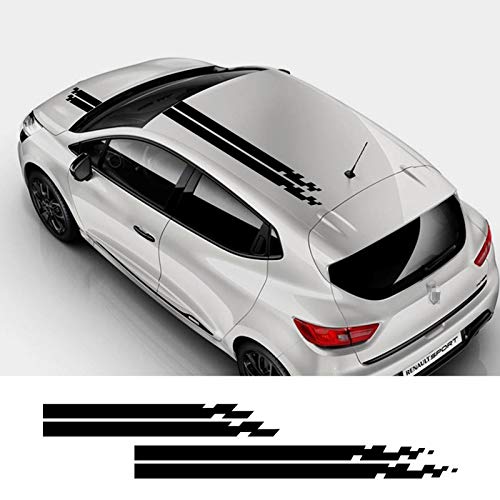 TURIM 2pcs Audi BMW Ford Toyota Car Hood Roof Cover Vinyl Film Sticker For VW Renault Peugeot Merced