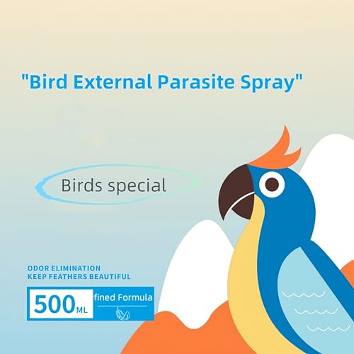 Ellisalano Premium Bird Odor Eliminator Spray for Freshening Your Feathered Friend - A Must-Have for Bird Owners(500ML)