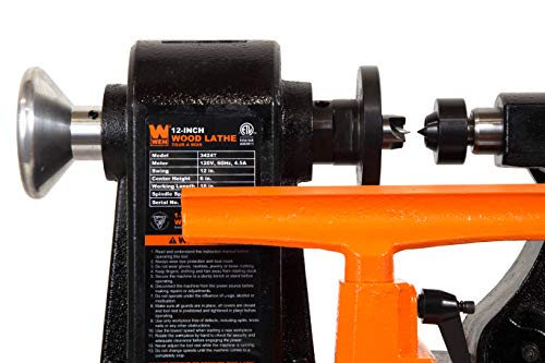 Wen LA3424 4.5-Amp 12-Inch By 18-Inch 5-Speed Benchtop Wood Lathe thumb #5