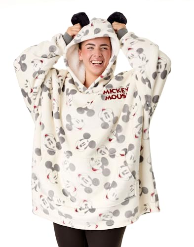 Disney Sudadera con Capucha Tipo Manta portatil para Mujer de