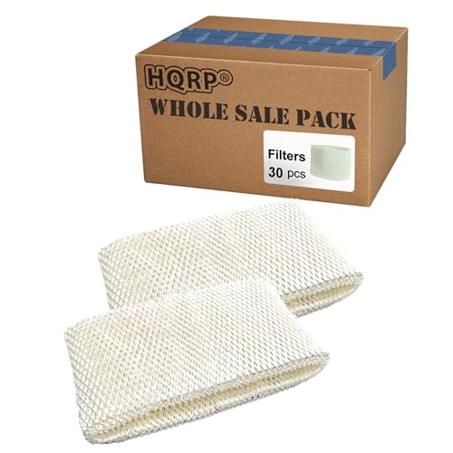 HQRP 30-Pack Wick Filter Compatible with Sunbeam Humidifier SCM3501, SCM3502, SCM3657, SCM3656, SCM3609, SCM3609P, SCM3755, SCM3755C, Part SWF75 SF221 SWF75-CN1 SWF-75 Replacement