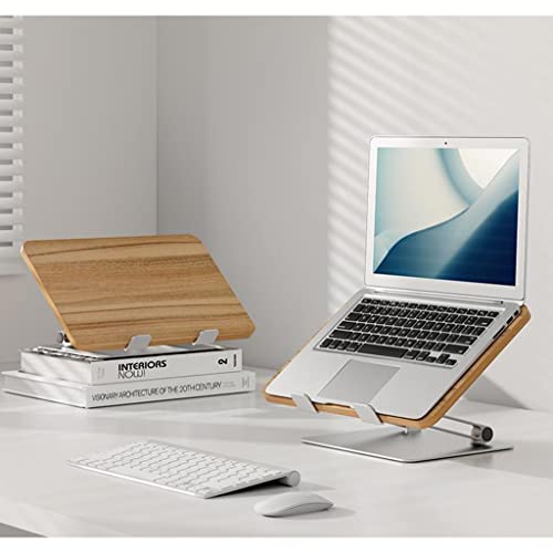 Soporte de madera para portátil elevable y plegable con base ventilada 5