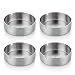 Produktbild SteelFever 4 Stücke 10cm Edelstahl Aschenbecher Moderne Tischplatte Aschenbecher für Innenraum und Draußen