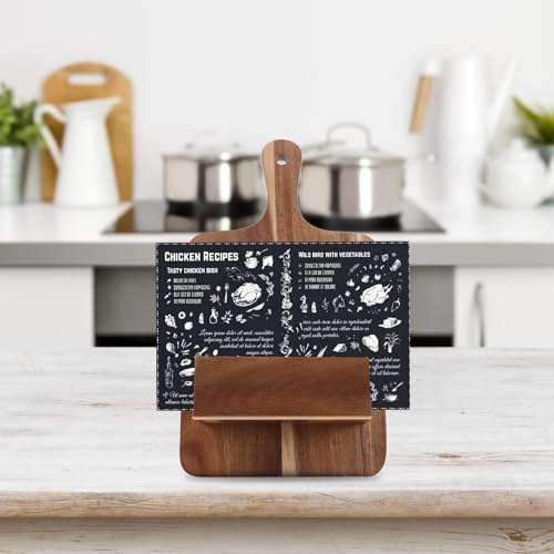 Soporte estable de pared para libros de recetas y menús 5