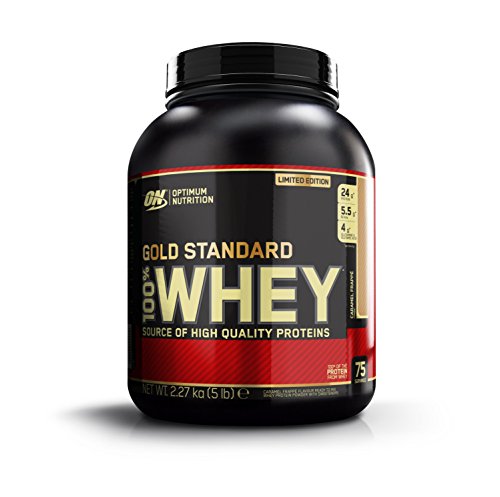 Preisvergleich Produktbild OPTIMUM NUTRITION Gold Standard Whey 2270g Dose / Caramel Frapp