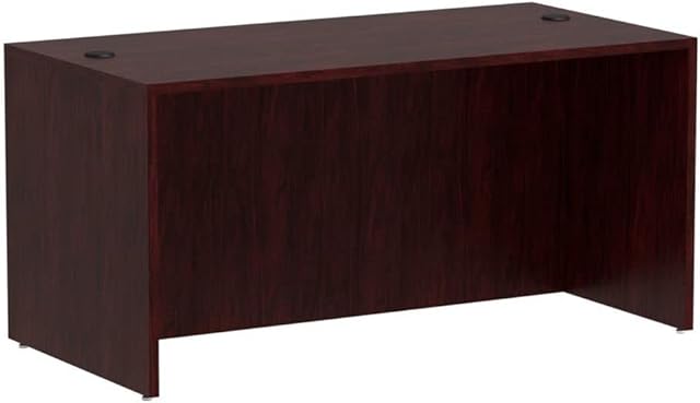 Alera Valencia Series 60 by 30 by 29-1/2-Inch Desk Shell, Mahogany