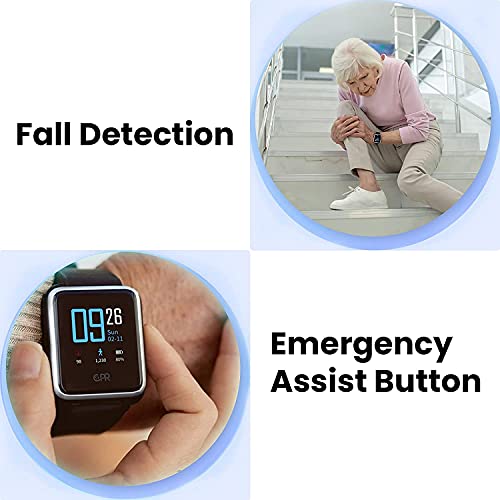 CPR Guardian III - SOS Persoonlijk Alarm Horloge met Fall Alert Detectie en GPS Locatie Tracking Zwart (Zwart) - Image 6