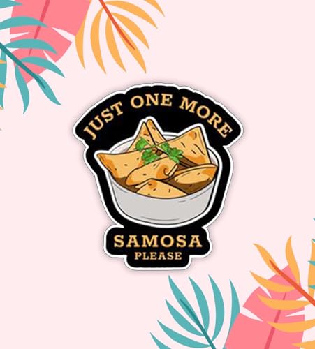 Image of Gift Me Bazar Fast Food Fridge Magnets for Refrigerator Stylish Decor | Home, Kitchen and Office Decoration | Best Souvenir Gift (Just one More samosa Please)