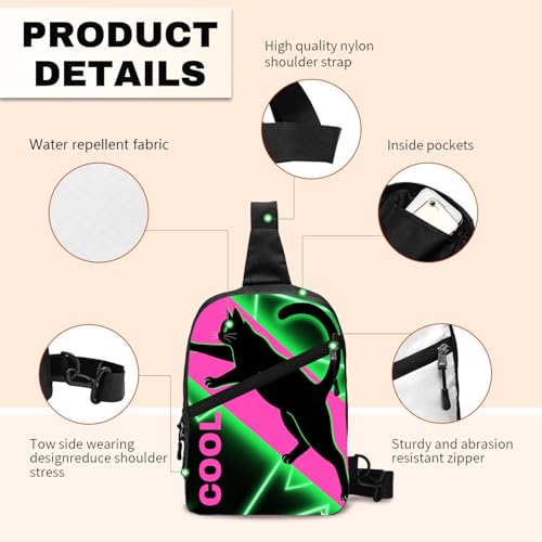 Custom Chest Bag Personalized Crossbody Sling Backpack Add Your Design Name/Photo/Logo/Image/Text Sling Bag For Sports Traveling Hiking Gifts For Family And Friends4