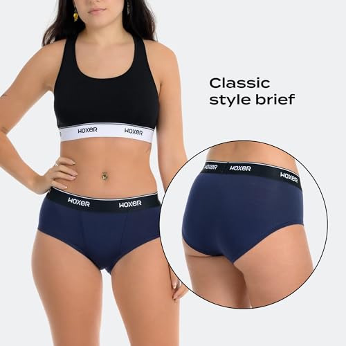 Image of Woxer Women's Classic Seamless Boyshort Panties, Soft Modal Fabric with No Roll Inseam, Chafe-Free, Breathable Design