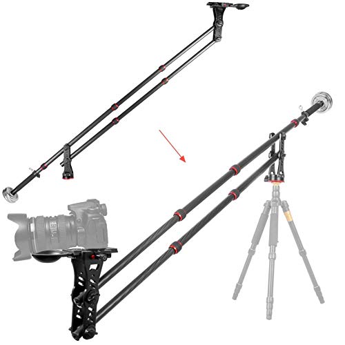 Camera Crane Jib Carbon Fiber Foldable and Extendable Jib 360 Degree Pan Ball