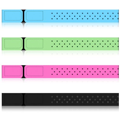 Aphumedc 4 Pcs Soft Visible Replacement Heart Rate Monitor Band, 14. 2 x 0. 8 Inch Adjustable...