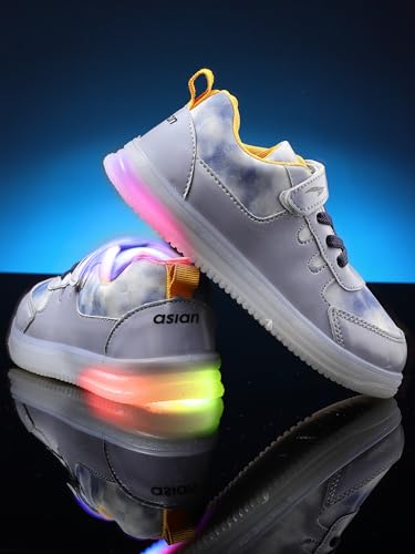 Image of ASIAN Kids JUPITER-02 Stylish Casual Sneakers with Velcro Closure for Boys, Trendy and Comfortable Shoes Perfect, Walking, and Outdoor Play, Lightweight and Durable Design