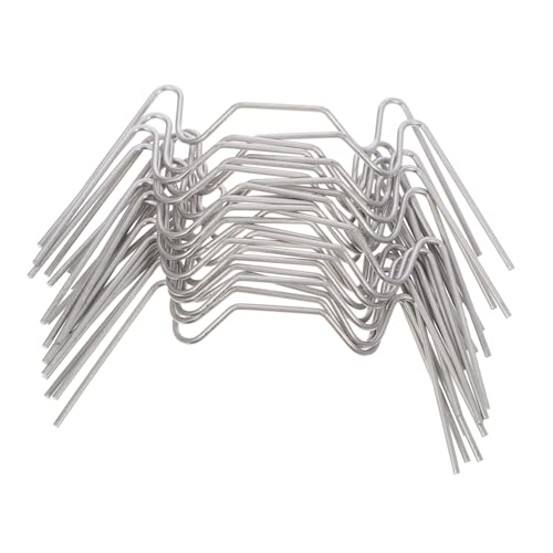 VICASKY 25 Pezzi Clip W in Inossidabile per Serra Morsetti Leggeri e Resistenti per Fissaggio Vetro Accessori Giardinaggio Facili da Installare e Rimuovere per Piante e Piantine