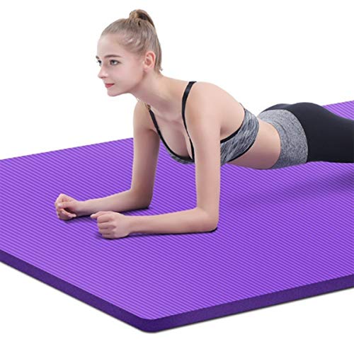 NW 1776 - Esterilla de yoga antideslizante para principiantes, ampliada y gruesa, con mochila con correa (31,5 pulgadas x 72,83 pulgadas)