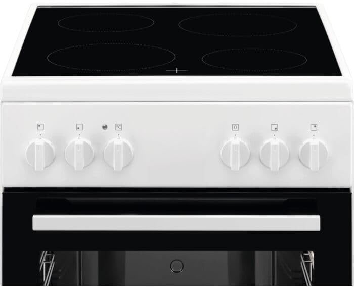 AEG Kuchenka stojąca z płytą ceramiczną / 50 cm/A/szybkie nagrzewanie/funkcja grillowania/biała / CCB50090BW