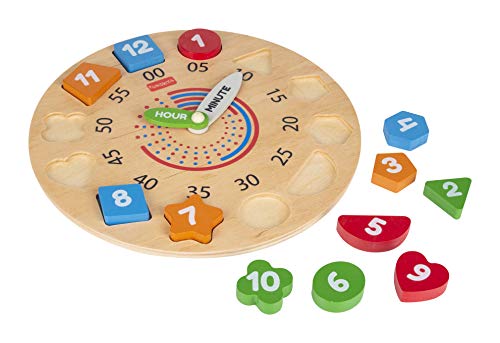 Giggles - My Clock, Shape Sorting Clock Puzzle, Teaches Time, Shapes and Numbers Preschool Toys (3 Years & Above, Multicolour) - Image 4 thumbnail