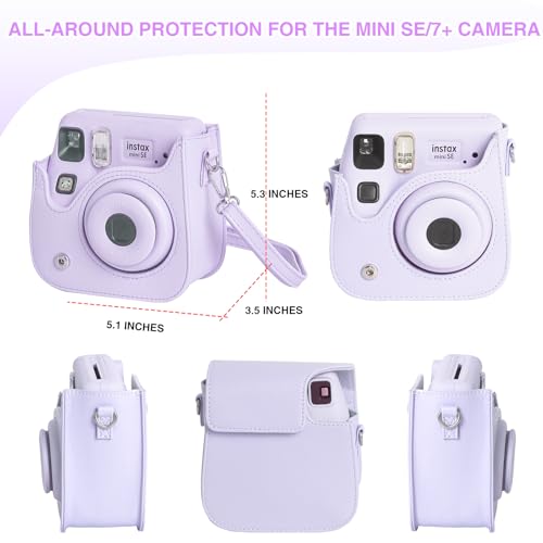 Funda para cámara Fujifilm Instax Mini SE púrpura miniatura 4