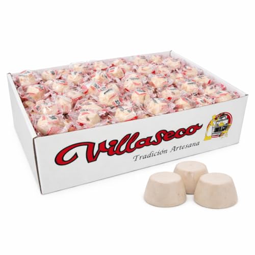 Mulatitos Blancos – Mantecados Tradicionales con Cobertura Blanca – Elaborados con Manteca de Cerdo Ibérico – Envueltos Individualmente – Caja Ahorro 3 kg