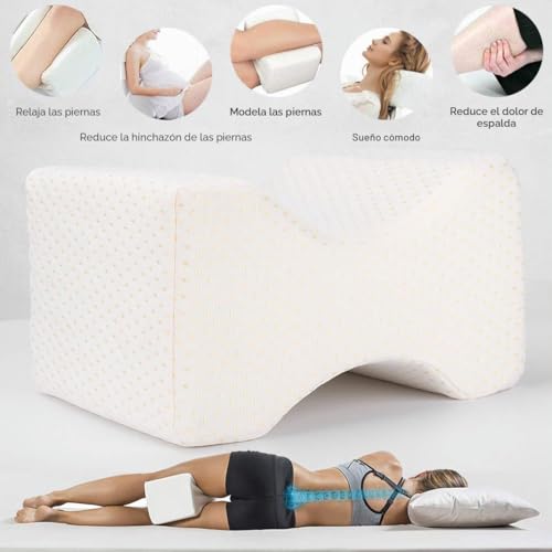 Miniatura 4 de Dioxide Almohada Ortopédica Para Rodilla, Cojín Ergonómico Para Caderas, Espalda, Piernas, Rodillas, Elección Ideal Para Dormir En El Lateral