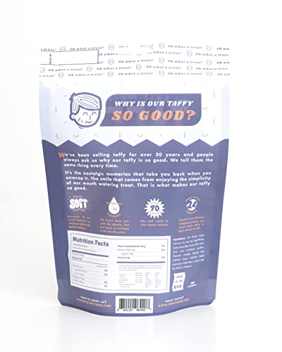 Taffy Shop Maple Salt Water Taffy - Small Batch Salt Water Taffies Made In The Usa - Super Soft, Sweet, Taffy Candy - Guaranteed Fresh - Gluten-Free, Soy-Free, Peanut Free - Personal (7Oz) Bag #TOP2