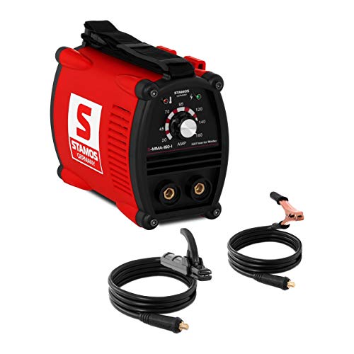 Stamos Germany - S-MMA 160 I - Equipo de soldar MMA - Corriente de soldadura regulable...