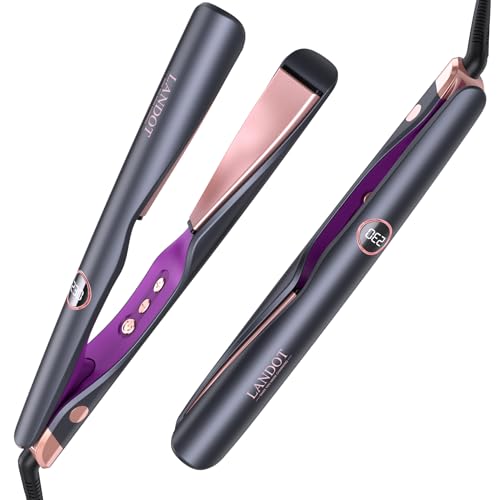 LANDOT Fer à lisser Lisseur Boucleur Cheveux 2 en 1: Multistyler Lissage Boucles Ondulations -...