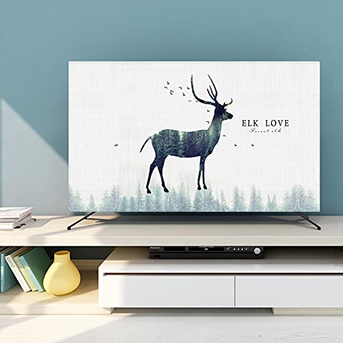 Generico Custodia Protettiva TV Impermeabile 19 "- 80" Coperchio decorativo da 75 pollici per schermo TV PC impermeabile(A,49 inch)
