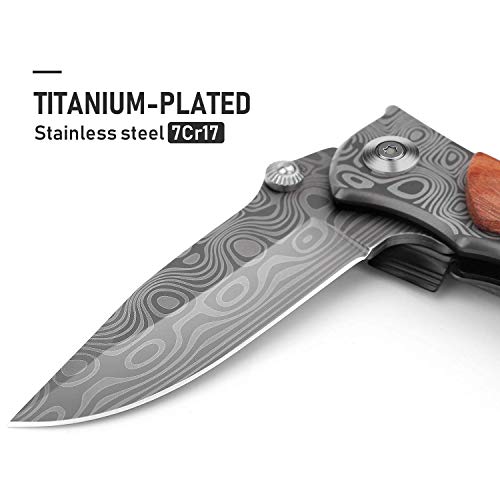 GVDV Pocket Folding Knife with Sharpener Review