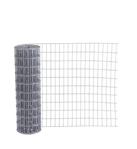 Garmix Marderzaun Verzinkt Maschendraht 4-Eck Drahtgitter 25x50mm (50cm x 5m, 2,1mm)