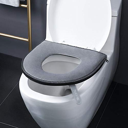 Liudan WC-Sitzkissen mit Griff Toilettensitzreiniger Toiletten-Abdeckung Eindickung Toilette Aufkleber Zipper Four Seasons Universal-Toiletten-Trainings-Sitzabdeckung – Bild 5