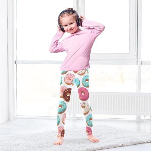 Kids High Waist Donuts Leggings for Toddler Girls 4T 202b32344