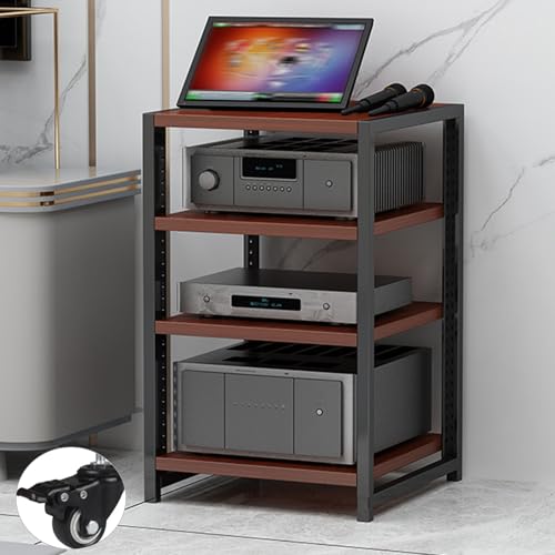Support pour enceintes haute fidélité modulable et meuble DVD d'angle