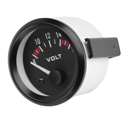 Gorgeri Volt&iacute;metro de Coche Universal de 12V 52mm/2in Medidor de Voltaje 8-16V BX100007