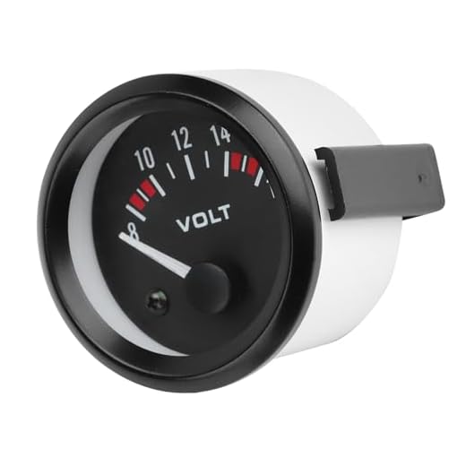 Gorgeri Voltímetro de Coche Universal de 12V 52mm/2in Medidor de Voltaje 8-16V BX100007