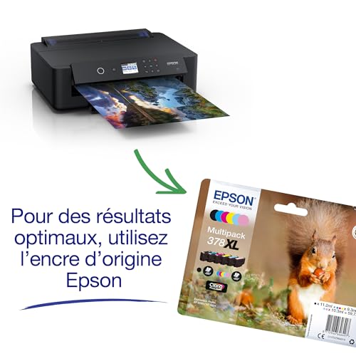 EPSON Expression Photo XP-15000 | Imprimante A3+ 6 couleurs - Impression photo recto-verso, WiFi Direct, Ethernet, Écran tactile, Encres Claria HD, Compacte, Polyvalente