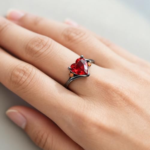 Personalized Couple Rings for Him/Her, Engagement Wedding Rings Set, Gift for Girlfriend, Boyfriend, Wife, Husband4