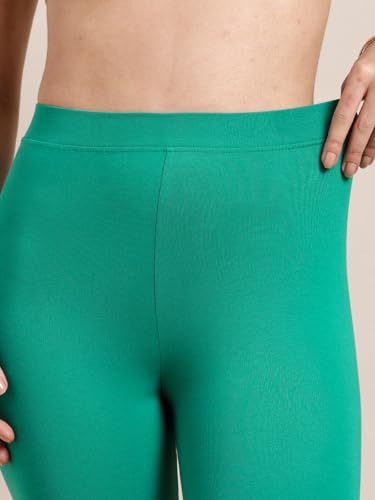 Image of TWIN BIRDS Super Stretchable Cotton Elasthane Fabric Ankle Length Leggings for Women