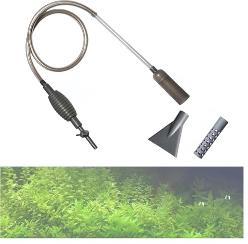 Hot Tub Vacuum Spa Vac, Manual Spa Vacuum Wand Cleaner Cordless Pool Cleaner, Hot Tub Suction Pipe Siphon Constant Suction with 3 Cleaner Heads, Handheld Flexible Hose for Dirt,Grass, Debris