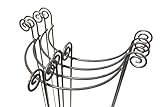 4X Staudenhalter halbrund stabil Breite 35cm Vollmaterial Rankhilfe, Pflanzstütze, Rankgitter