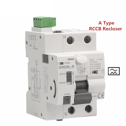 RCBO disjoncteur différentiel type A 4P 63A stoppe fuite courant 30mA - 2