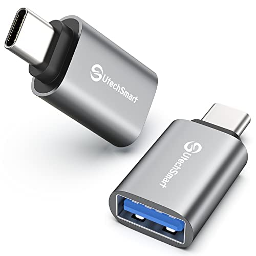 Utechsmart Usb C To Usb Adapter [2 Pack], Usb C Adapter To Usb, Usb C Male To Usb Female Adapter Compatible With Macbook Pro, Macbook Air, Imac And More Type C Or Thunderbolt 4/3 Devices, Usbc To Usb #TOP20