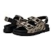 Guess Women's FADEY Sandal, Black/White Logo 001, 8