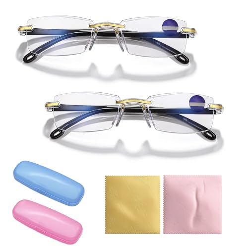 PDirat 2 Stück Automatische Sehstärke Lesebrille,Zoom Brille,...
