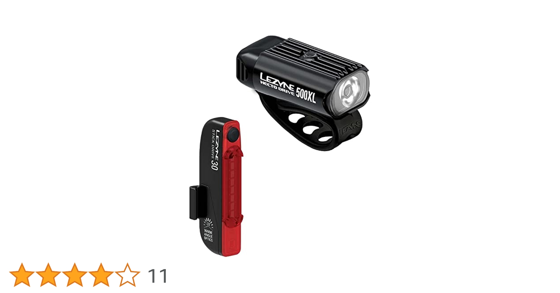 Lezyne Hecto Drive 500XL + Strip ライトセット Amazon.com : Lezyne Hecto Drive 500XL and Strip Drive