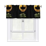 Photo Gallery whjssf tenda con stampa di fiori sorridenti con asta corta, 137,2 x 45,7 cm, per la maggior parte delle aste per tende standard o decorative, per cucine, bagni, lavanderie Photo Gallery whjssf tenda con stampa di fiori sorridenti con asta corta, 137,2 x 45,7 cm, per la maggior parte delle aste per tende standard o decorative, per cucine, bagni, lavanderie