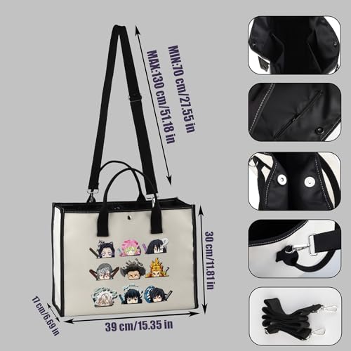 Bolsa tote con diseño anime VAMSII miniatura 4