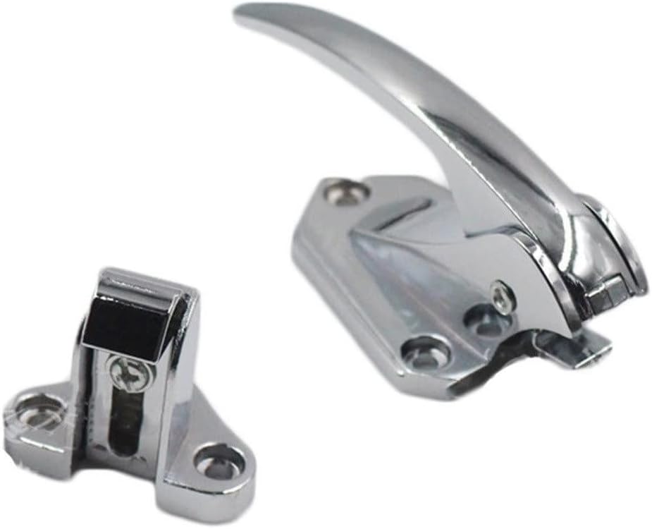 Walk-in Freezer Latch,Cold Room Handle Latch,Walk-in Cold Storage Door Handle,Cold Storage Door Lock,Pressing Door Door Handle Industrial Lock Zinc Alloy Oven Stove Door Handle Drying Box Handle(S)